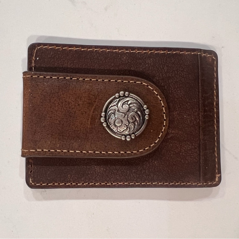 CODY James Western Unisex Card Holder Wallet Brown Leather